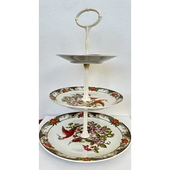 Stolování Porcelánový etažér Ptáci