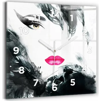 Hodiny Nástěnné hodiny Wallfluent černé 30 cm