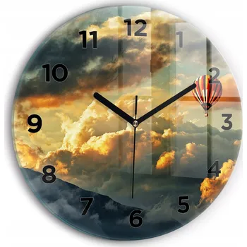 Hodiny Nástěnné hodiny Wallfluente modré 30 cm