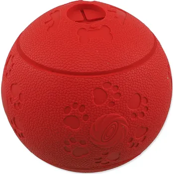 Hračka pro psa Hračka Dog Fantasy míček na pamlsky červený 11cm