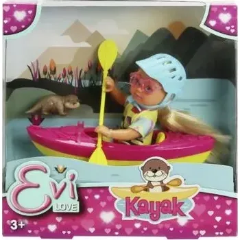 Panenka Simba Evi Love s vydrou a kajakem