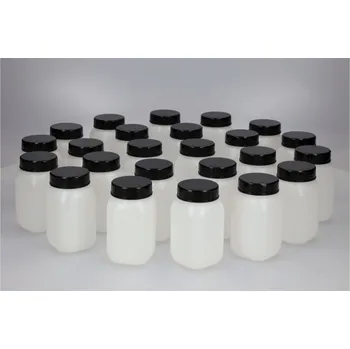 Lahve se širokým hrdlem z HDPE, objem 250 ml, 24 kusů