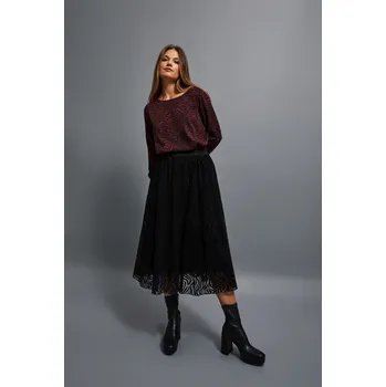 Dámská sukně Rozšířená midi sukně Moodo černá 2453010