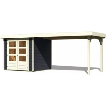 Zahradní stavba Dřevěný zahradní domek ASKOLA 2 s přístavkem 280 Lanitplast