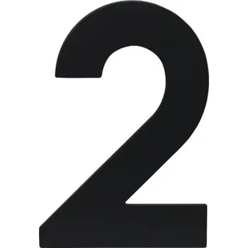 Domovní číslo Nerezové číslo RN.120L.2.CE v plochém „2D“ provedení, matná černá