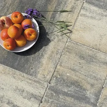 Dlažba Betonová dlažba Citytop Grande Kombi bílo-žluto-černá 6 cm