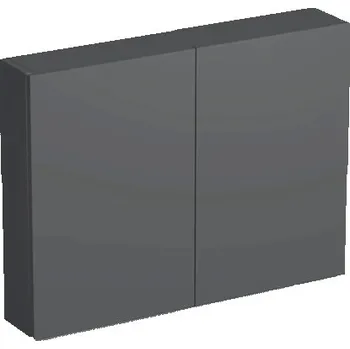 Koupelnový nábytek Koupelnová skříňka závěsná Intedoor TRENTA antracit matný 80 x 60 x 15 cm TRE HZ 80x15 2D B A3396