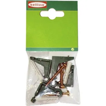 Stojan na květiny Úchyty k opěrné mříži 4 ks zelené