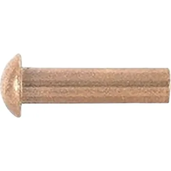 Nýt Nýt půlkulatá hlava 2,0x6, měděný, 60ks