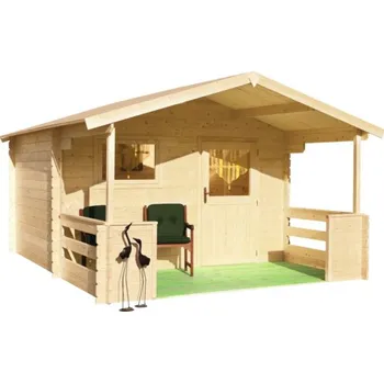 Dřevěný zahradní domek BPP Praktik přírodní 370 x 470 cm