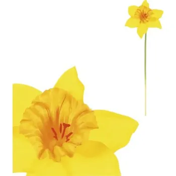 umělá květina Umělá květina narcis 40 cm žluto-oranžová