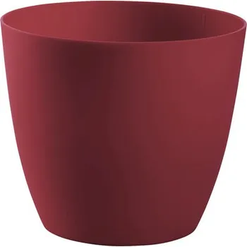 Obal na květináč Obal na květináč plastový Ella Ø 15 cm matná bordó