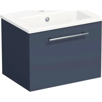 Koupelnový nábytek Koupelnová skříňka s umyvadlem Intedoor TRENTA 50 cm modrá marino matná TRE MINI 50 1Z S A9166