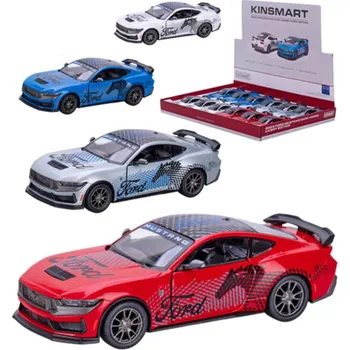 autodráha Kinsmart Auto sportovní Ford Mustang Dark Horse Livery kov PB 13cm 4 barvy