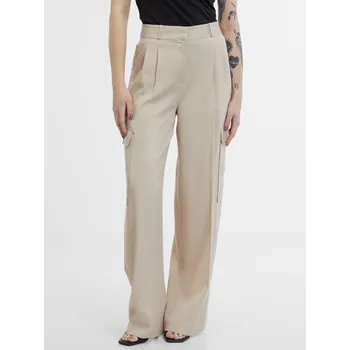 Orsay Béžové dámské kalhoty - Dámské Orsay krémová 3174466