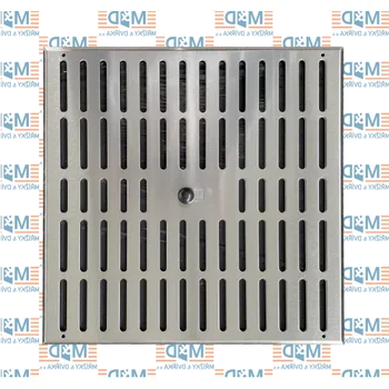 Větrací mřížka M&D Větrací mřížka uzavíratelná 340 x 340 mm nerezová
