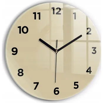 Hodiny Nástěnné hodiny Wallfluente béžové 30 cm