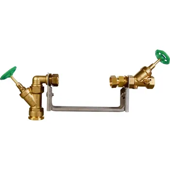 Vodovodní potrubí AVK Vod-ka Sestava rohová vodoměrná Bruse s přechodkou na PE 32 x 1˝ délka = 190 mm