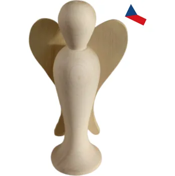 Vánoční dekorace JH WoodArt Dřevěný dekorativní anděl bukový 1 ks (Symbolický prvek dodávající sváteční atmosféru)