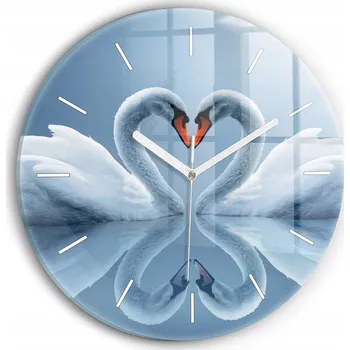 Hodiny Nástěnné hodiny Wallfluente modré 30 cm