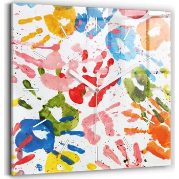 Hodiny Nástěnné hodiny Wallfluent, vícebarevné, 30 cm