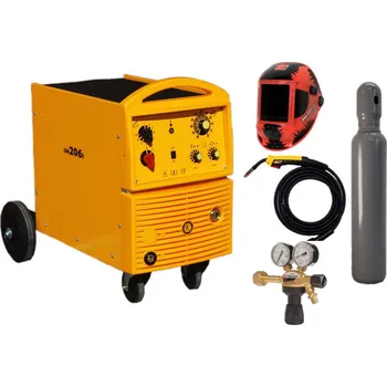 Svářečka Omicron OMI 206i 4-kladka + hořák Binzel + ventil + kukla + lahev, záruka 3+2 roky SET TOP