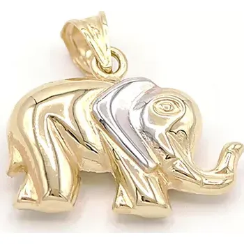 Přívěsek Zlatý přívěsek slon dvě barvy zlata 1,15g
