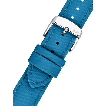 Řemínek na hodinky Textilní řemínek Morellato Ponza 6083E36.166 M, modrý, recyklovaný materiál - 20 mm
