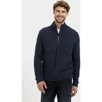 Pánský svetr SVETR CAMEL ACTIVE KNITTED JACKET NIGHT BLUE