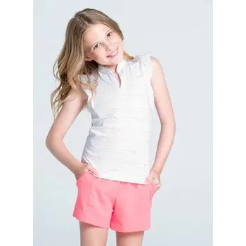 Horské kolo LuckyInLove Jr polo Sunset Stripe - bílé: Junior S