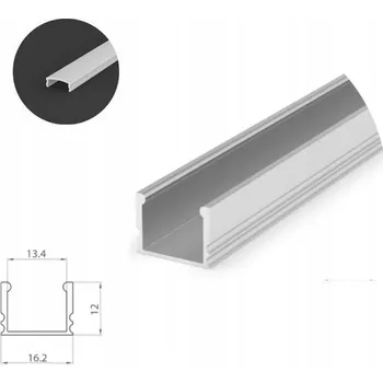 LED osvětlení LED profil povrchový 16,2 x 12 mm pro RGBW atd.