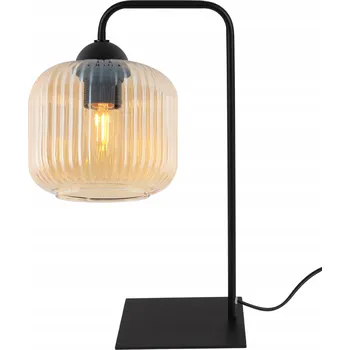 Stojací lampa NOČNÍ LAMPA STOLNÍ LAMPA STOJACÍ MODERNÍ MEDOVÁ SKLENĚNÝ VÁLEC E27