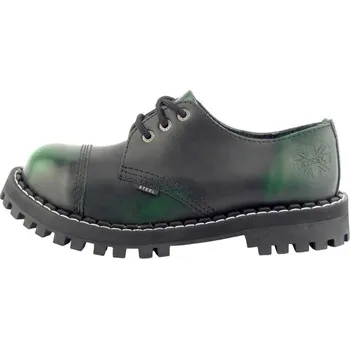 Těžké boty Steel boty 3 dírky 101/102/O Black Green, velikost 43