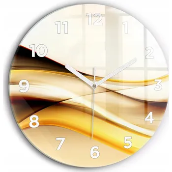 Hodiny Nástěnné hodiny Wallfluent žluté 60 cm