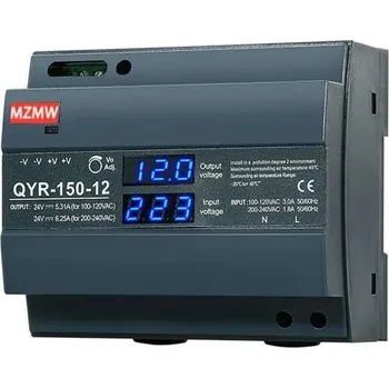 Anténní zesilovač Zdroj MZMW QYR-150-12, 12V=/11,3A spínaný na DIN lištu