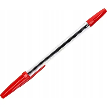 Automatická Propiska ČERVENÁ Náplň Propisky Kancelářské Corvina 50 KUSŮ mix