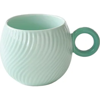 Porcelánový hrnek Wave Aquamarine