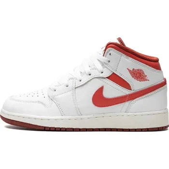 Dámské tenisky Air Jordan Jordan 1 Mid SE "White Dune Red" (GS) Velikost: 37.5