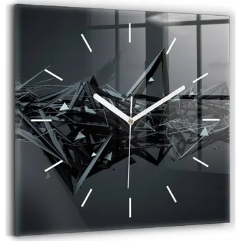 Hodiny Nástěnné hodiny Wallfluent černé 30 cm