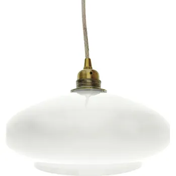 Lustr s oválným stínidlem z opálového skla