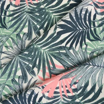 Viskózové plátno s příměsí lnu Alla tropical