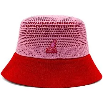 Klobouk Klobouk Kangol - Double Mesh Lahinch - Peony Pink/Scarlet velikost L