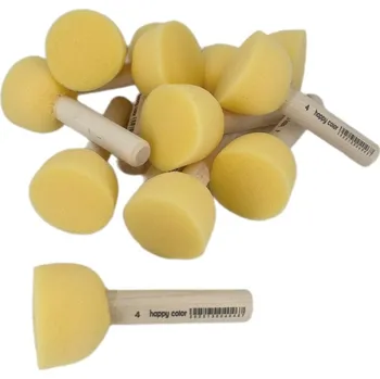 Umělecký štětec happy color Štětce pěnové tupovací (12ks) průměr 4cm