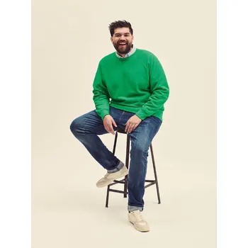 Chlapecké tričko Zielona bluza męska Raglan Sweat Fruit of the Loom Fruit of the Loom zelená 2467294