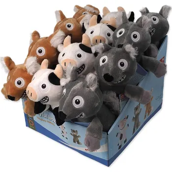 Hračka pro psa Hračky Dog Fantasy Playful Box Laughing zvířat pískací a šustící ocas mix 29cm 18ks