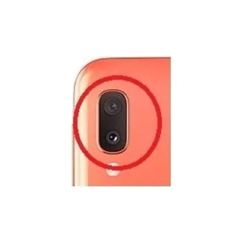 Krytka kamery Samsung A202 Galaxy A20e Coral oranžové sklíčko originál kvalita