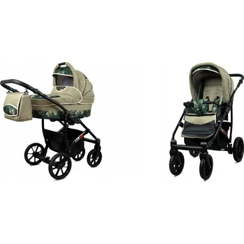 Kočárek Dětský kočárek 2v1 BabyLux LARGO – sporťák a hluboká korba, lehký, s taškou