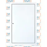 M&D Revizní dvířka čtyřhran bílá