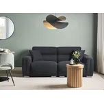 Pohovka černá látková čalouněná 3místná s polštáři voděodolné čalounění moderní Beliani