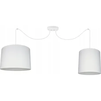 Závěsná stropní lampa lustr PAVOUK STÍNÍTKO bílá stropní svítidla do obýváku